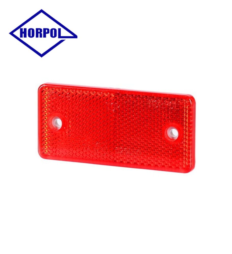 [CT0028UO] Horpol catadioptre rectangle rouge